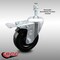 Service Caster 4 Inch SS Hard Rubber Swivel 10mm Threaded Stem Caster with Total Lock Brake SCC-SSTSTTL20S414-HRS-M1015 - alternate 2
